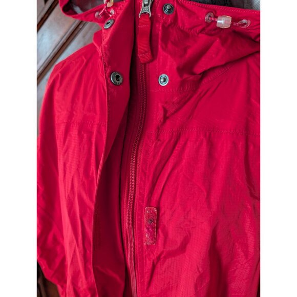Women's Red Hooded Jacket - Picture 4 of 12
